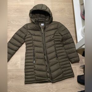 DKNY Olive Hooded Puffer Jacket